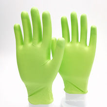 Examination Green Hand Protection Safety Nitrile Gloves